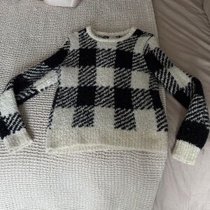 J. CREW Black and White Women's Sweater